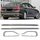 후면 범퍼 밝은 스트립 배기 포트 트림 스트립, BMW 7 시리즈 730Li 740 750 2016 2017 2018 2019